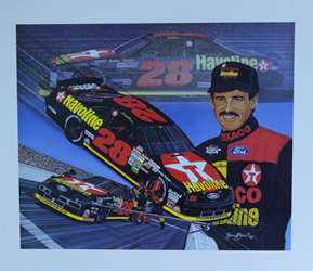 Davey Allison 1992  "The Energy To Go Forth" Original Sam Bass 24" X 27" Print Sam Bass, Davey Allison, Monster Energy Cup Series, Winston Cup, Poster