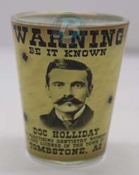 Doc Holliday American Outlaws Shotglass Doc Holliday American Outlaws Shotglass