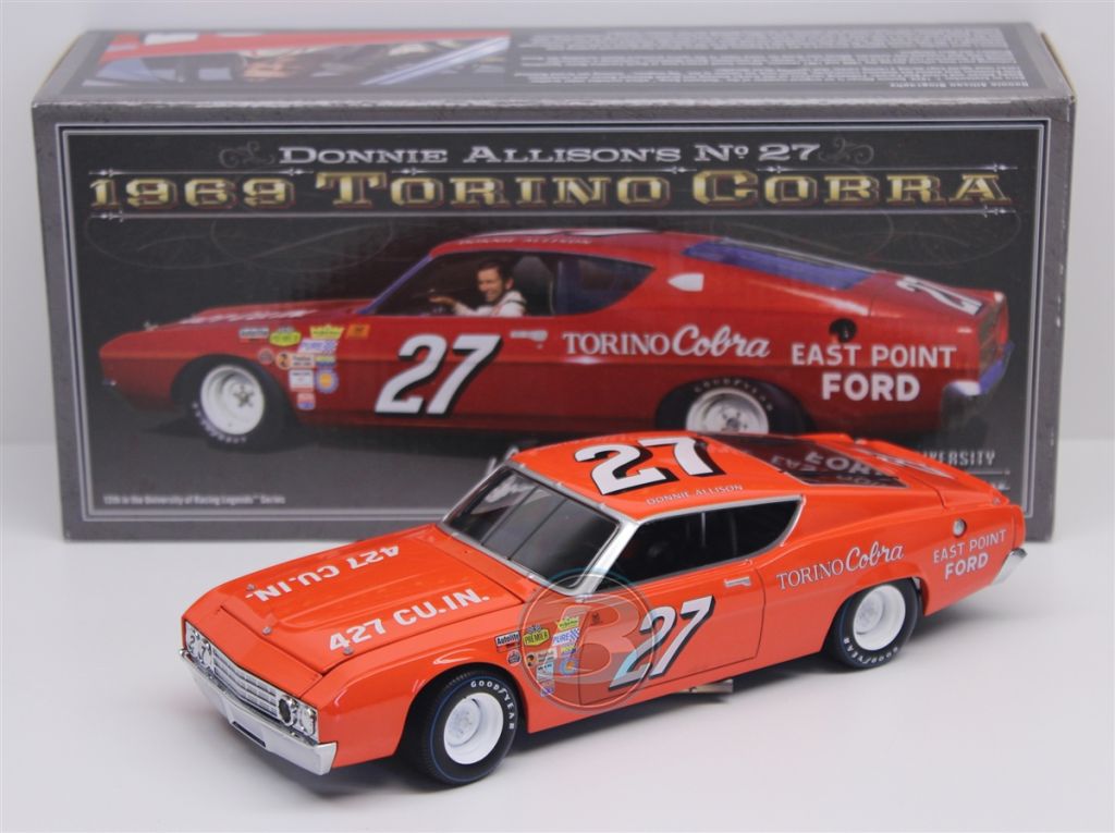 Donnie Allison #27 East Point Ford 1969 Torino Cobra 1:24 University of ...