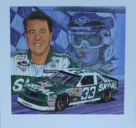 Harry Gant #33 Skoal Original Sam Bass Print  24" X 24" Harry Gant #33 Skoal Original Sam Bass Print 24 X 24