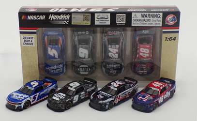 Hendrick Motorsports Salutes 4-Car Set 2024 1:64 Nascar Diecast Chassis Hendrick Motorsports , Nascar Diecast, 2024 Nascar Diecast, 1:64 Scale Diecast, Diecast Chassis