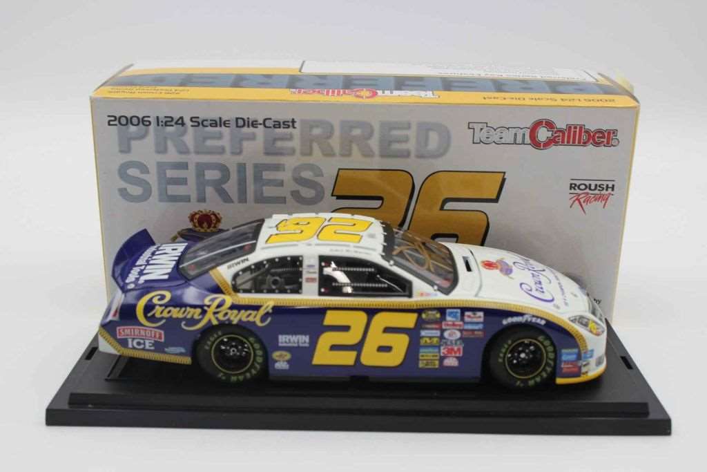 Jamie McMurray Autographed 1:24 Diecast Crown Royal NASCAR hotsell Car