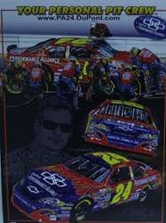 Jeff Gordon 2006 " Your Personal Pit Crew " Original Sam Bass Print 24" X 18"  Jeff Gordon 2006 " Your Personal Pit Crew " Original Sam Bass Print 24" X 18"