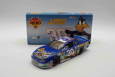 Jeff Green Autographed 2002 #30 AOL / Looney Tunes Rematch 1:24 Nascar Diecast Jeff Green Autographed 2002 #30 AOL / Looney Tunes Rematch 1:24 Nascar Diecast