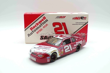Jeff Green / Jay Sauter Autographed 2002 #21 Rockwell Automation 1:24 Nascar Diecast Jeff Green / Jay Sauter Autographed 2002 #21 Rockwell Automation 1:24 Nascar Diecast