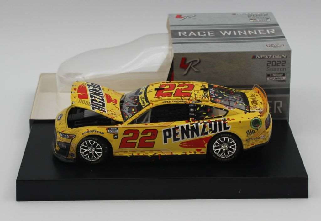 Joey Logano Autographed 2022 Pennzoil Las Vegas 10/16 Playoff Race Win 1:24  Nascar Diecast