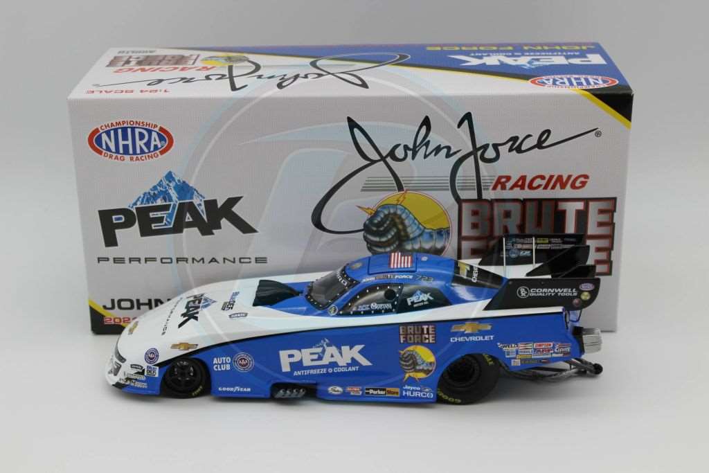 John Force Autograph top Brute Force NHRA funny car diecast