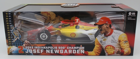 Josef Newgarden / Team Penske #2 Shell Oil Indianapolis 500 Raced Version 1:18 2023 NTT IndyCar Series Josef Newgarden, 2023,1:18, diecast, greenlight, indy