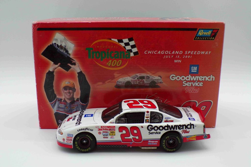 Kevin Harvick 2001 #29 GM Goodwrench Service Plus Chicagoland Win 1:24  Nascar Diecast