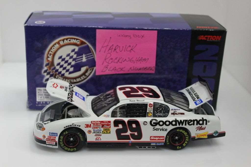 Kevin Harvick 2001 Autographed GM Goodwrench Rockingham Rookie 1 