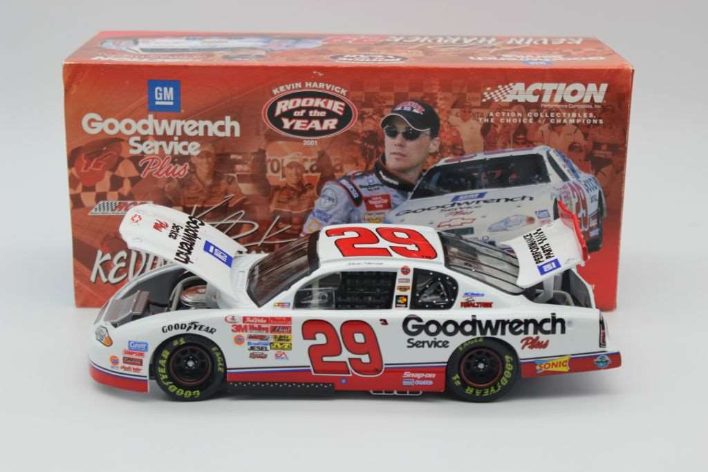 2001 ACTION popular DIE-CAST KEVIN HARVICK ROOKIE GOLD