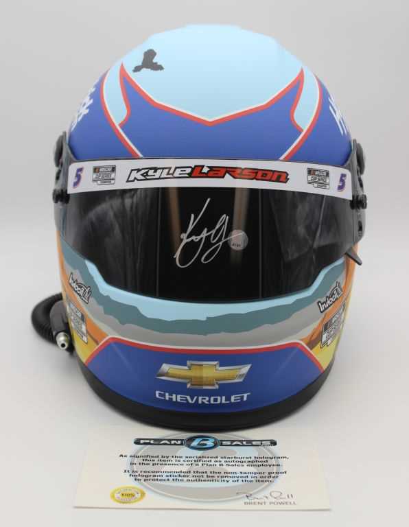 autographed racing helmets