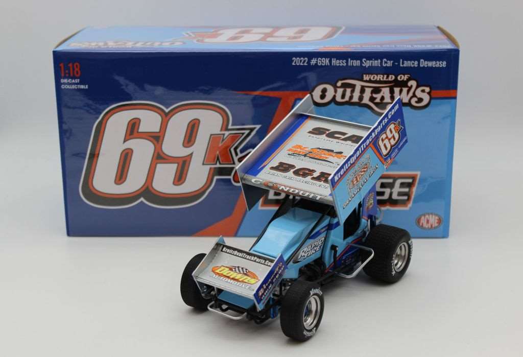 Lance Dewease 2022 Shannauer Plumbing / Hess Iron #69k 1:18 Sprint Car  Diecast