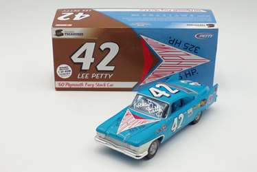 Lee Petty Autographed 1960 Plymouth Fury Stocl Car 1:24 Nascar Diecast Lee Petty Autographed 1960 Plymouth Fury Stocl Car 1:24 Nascar Diecast