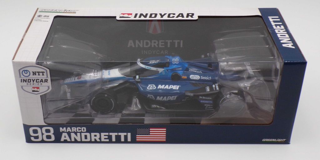 Marco Andretti / Andretti Autosport #98 TBD  - NTT IndyCar Series 1:18 Scale IndyCar Diecast Marco Andretti, 2024,1:18, diecast, greenlight, indy