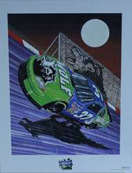 Mark Green "Timber Wolf Racing " Original  Sam Bass Print 28" X 22"  Mark Green "Timber Wolf Racing " Original Sam Bass Print 28" X 22"