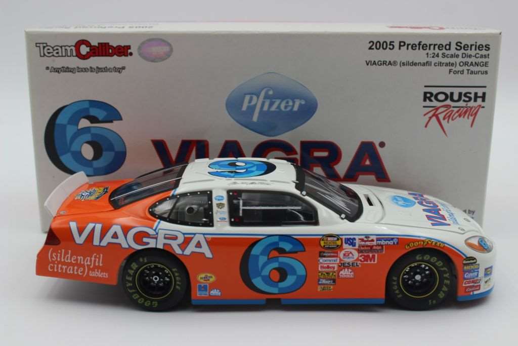 Mark Martin Viagra selling Orange Autographed 1.24 Scale Diecast