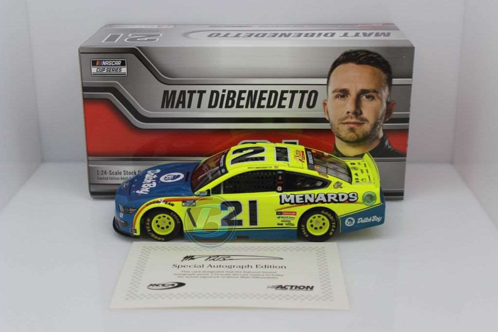 Matt DiBenedetto Autographed 2021 Menards / Dutch Boy 1:24 Nascar