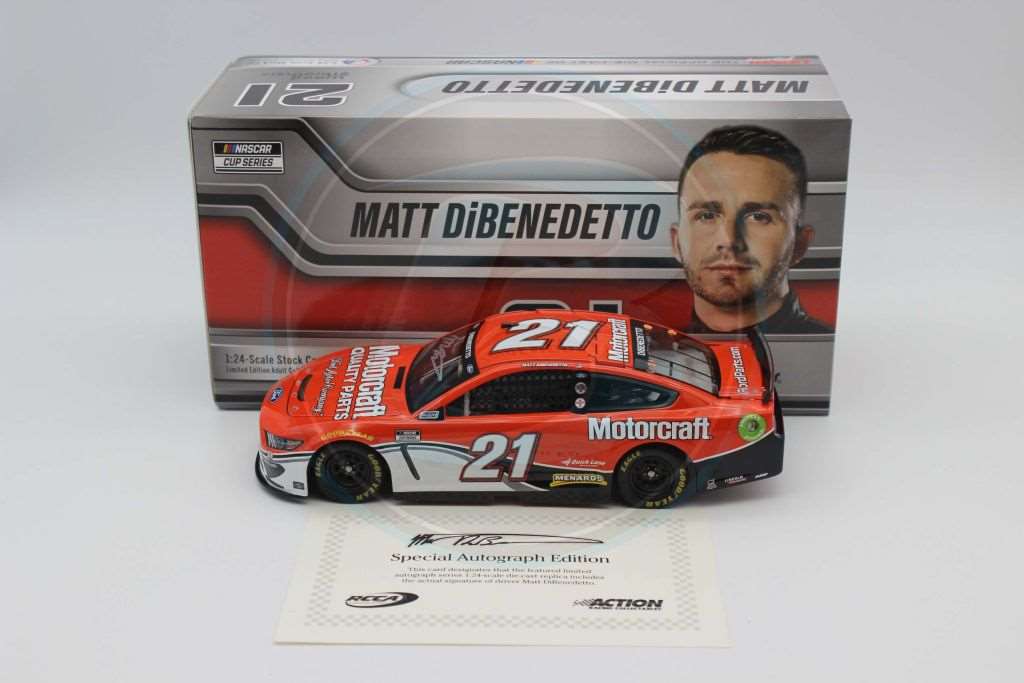 Matt DiBenedetto Autographed 2021 Motorcraft Darlington Throwback 1:24  Nascar Diecast