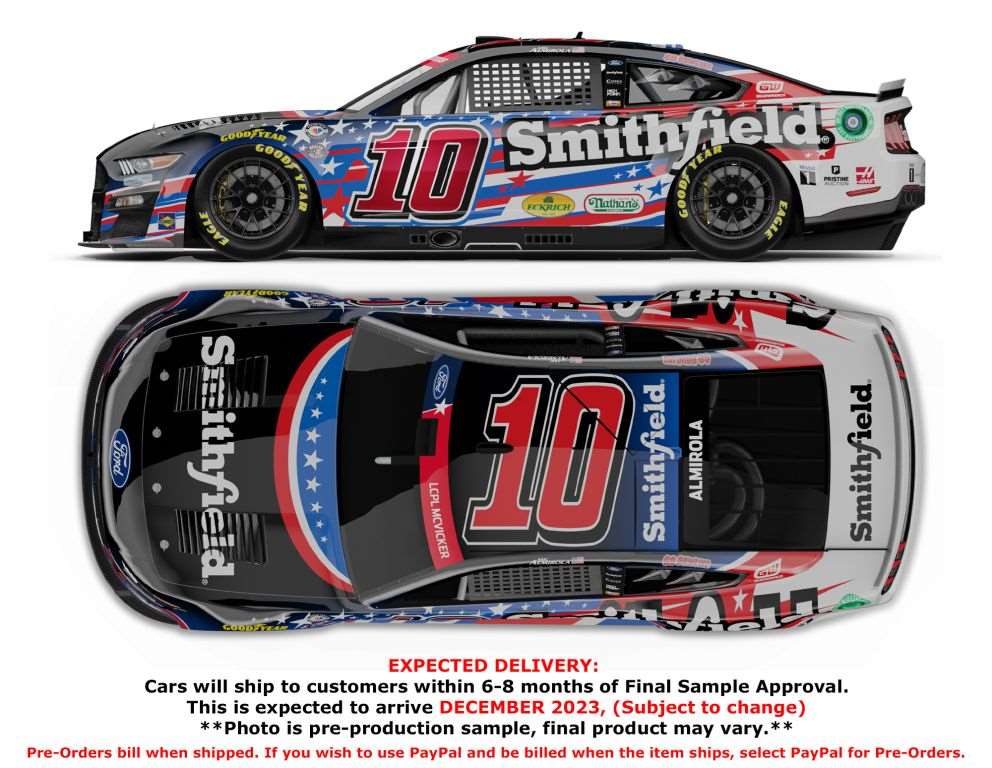 Aric Almirola 2023 Smithfield Salutes 1:64 Nascar Diecast