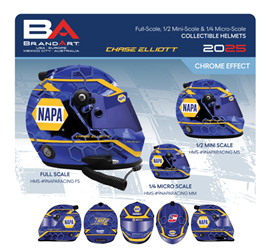 *Preorder* Chase Elliott 2025 NAPA Auto Parts Full Size Replica Helmet Chase Elliott, Helmet, NASCAR, BrandArt, Full Size Helmet, Replica Helmet