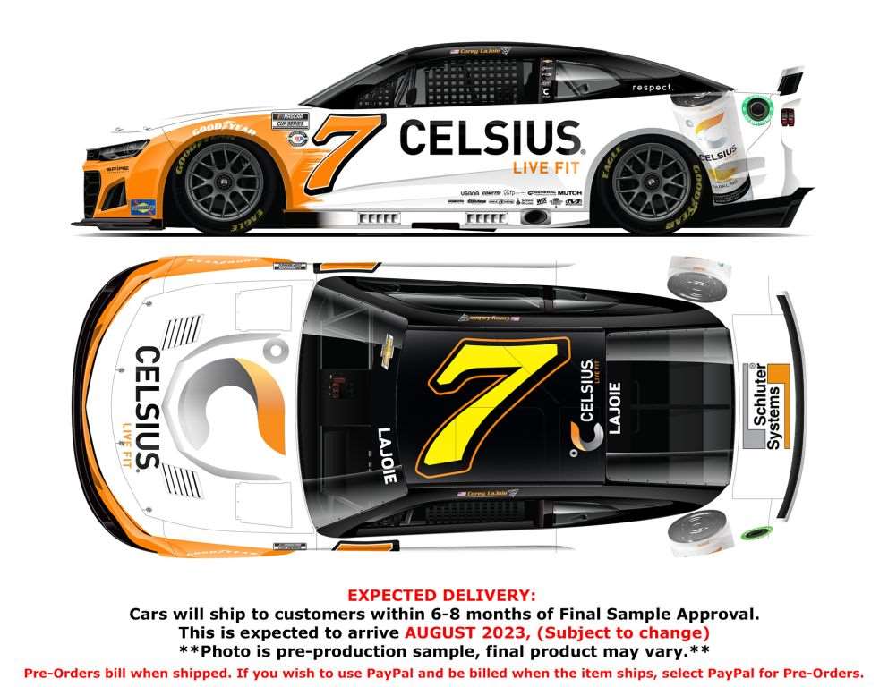 Corey LaJoie 2023 Celsius 1:24 Nascar Diecast