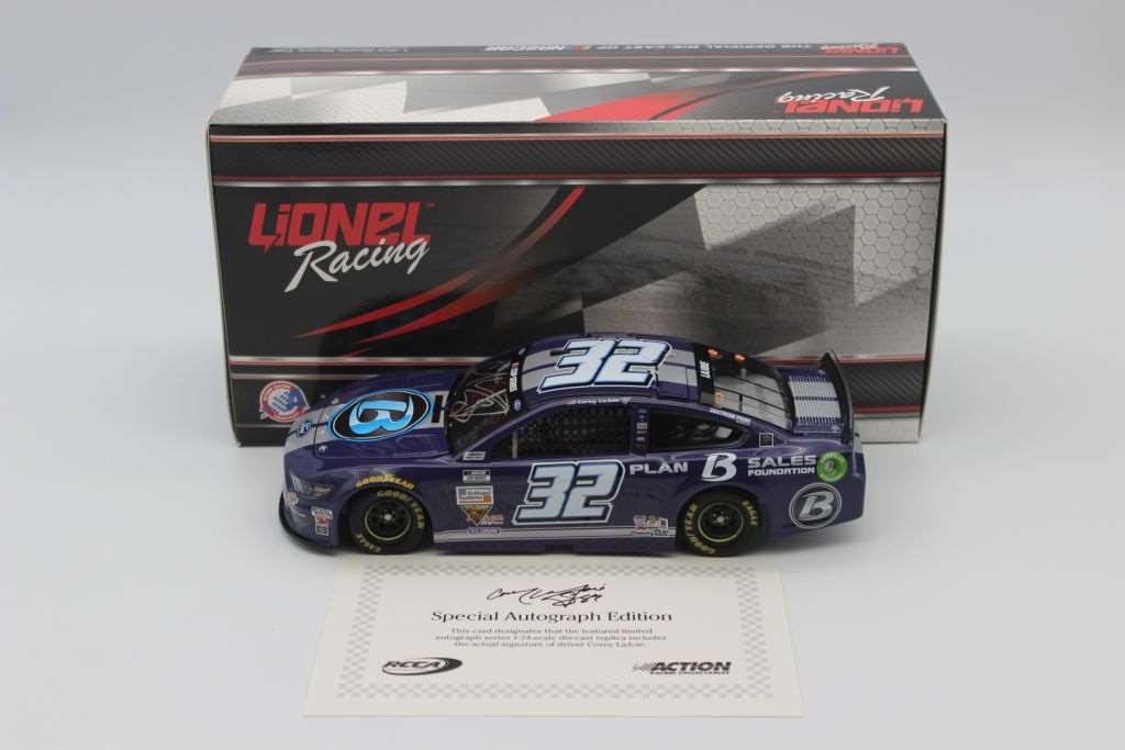 Corey LaJoie Autographed 2020 Plan B Sales 1:24 Nascar Diecast