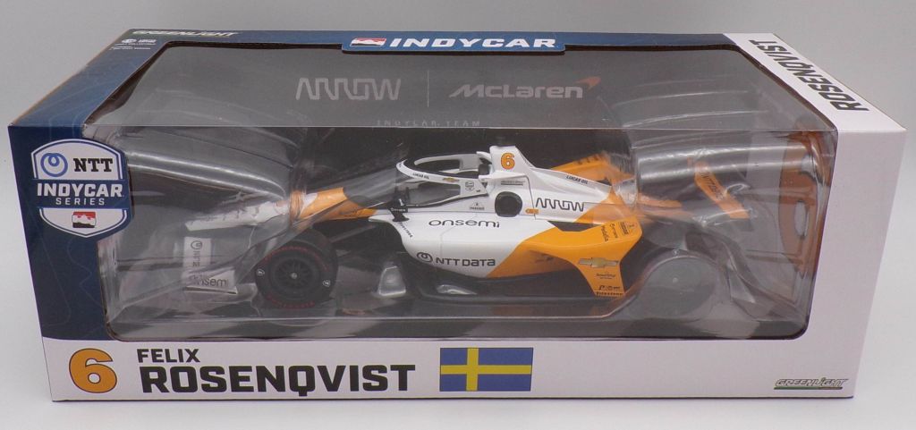 Felix Rosenqvist  #6 2023 Onsemi / Arrow McLaren (Arrow McLaren 60th Anniversary Triple Crown Accolade Indy 500 Livery) - NTT IndyCar Series 1:18 Scale IndyCar Diecast Felix Rosenqvist, 2023,1:18, diecast, greenlight, indy