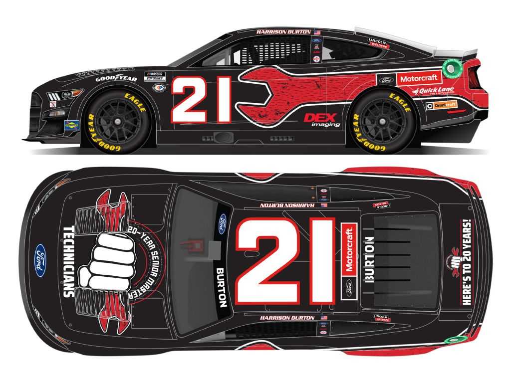 Harrison Burton 2023 Ford Master Technicians 1 24 Nascar Diecast