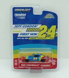 Jeff Gordon First Hendrick Motorsports Win Tribute: Charlotte Motor Speedway  5/29/94 - 1969 Chevy Camaro 1:64 Greenlight Hobby Exclusive Greenlight First Win Tributes, Hendrick Motorsports, 1:64 Scale