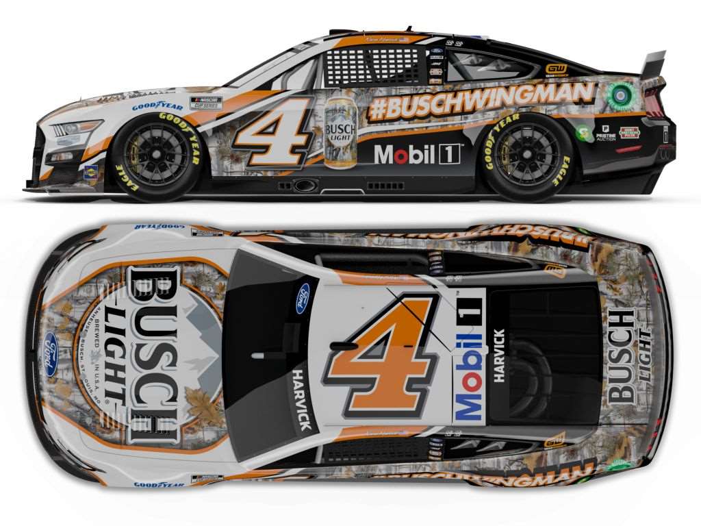 Kevin Harvick 2022 Busch #BUSCHWINGMAN 1:64 Nascar Diecast Chassis