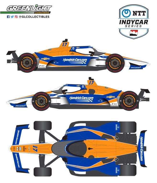 Kyle Larson #TBD 2024 HendrickCars.com / Arrow McLaren - NTT IndyCar ...