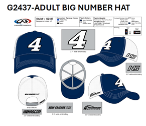 *Preorder* Noah Gragson 2025 Adult Big Number Hat - OSFM Hat, Licensed, Noah Gragson