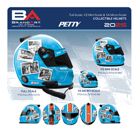 *Preorder* Petty 75th Tribute V2 Mini (1:2 Scale) Replica Helmet Richard Petty, helmet, 2024, in-stock