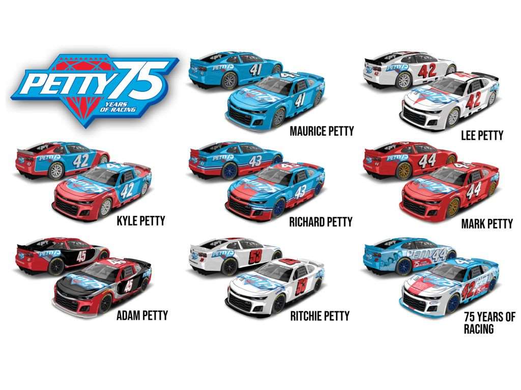 Petty Family 75 Years of Racing Commemorative 1:64 Nascar Diecast