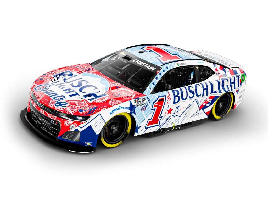 Ross Chastain 2024 Busch Light Country 1:64 Nascar Diecast Chassis