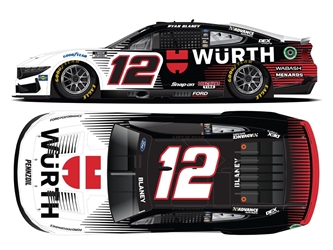 *Preorder* Ryan Blaney Autographed 2024 Wurth 1:24 Nascar Diecast Ryan Blaney, Nascar Diecast, 2024 Nascar Diecast, 1:24 Scale Diecast, Autographed