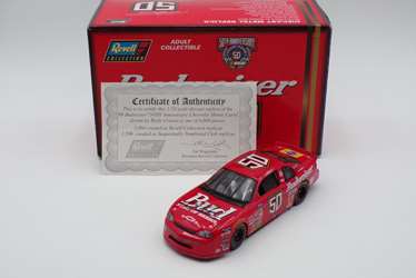 Ricky Craven Autographed 1998 Budweiser / 50th Anniversary 1:24 Revell Diecast w/ Case Ricky Craven Autographed 1998 Budweiser / 50th Anniversary 1:24 Revell Diecast w/ Case