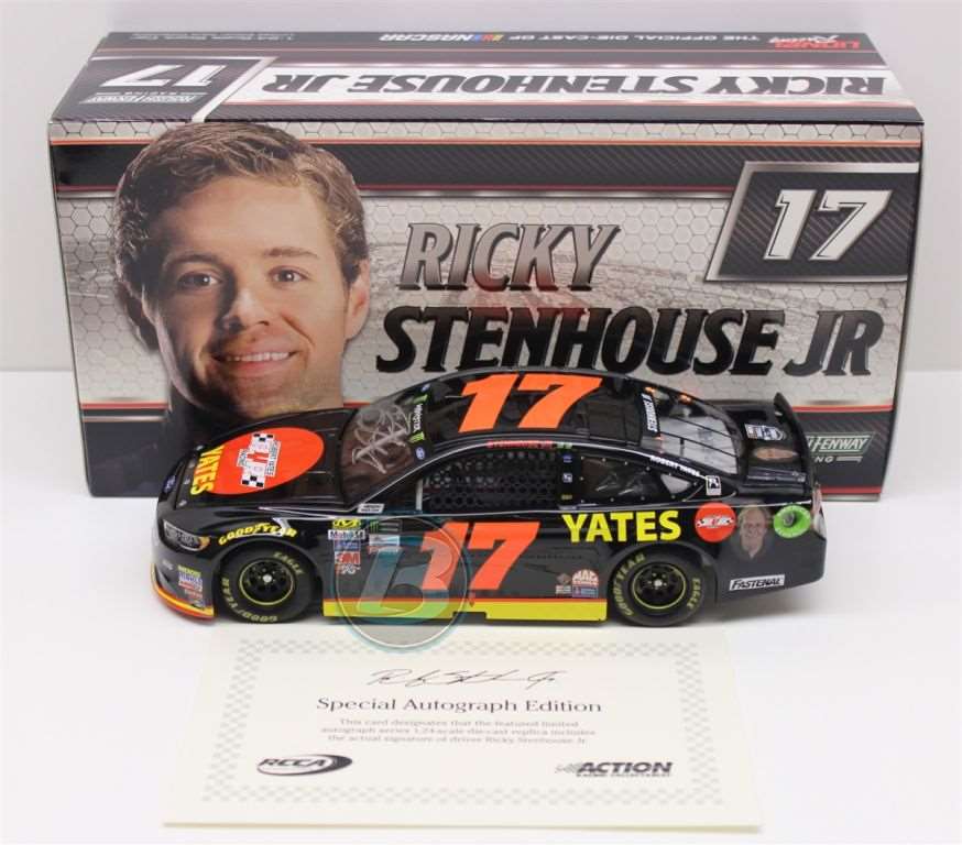 Ricky Stenhouse Jr Autographed 2017 Robert Yates Tribute 1:24 Nascar Diecast