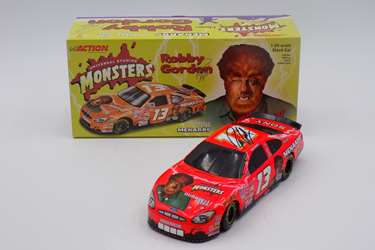 Robby Gordon Autographed 2000 Menards / The Wolf Man "Monsters" 1:24 Nascar Diecast Bank Robby Gordon Autographed 2000 Menards / The Wolf Man "Monsters" 1:24 Nascar Diecast Bank