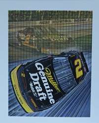 Rusty Wallace 1992 "Pocono Draft " Original Sam Bass Print  23.5 X 18  Rusty Wallace 1992 "Pocono Draft " Original Sam Bass Print  23.5 X 18