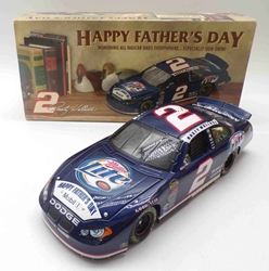 Rusty Wallace 2004 #2 Miller Lite / Fathers Day 1:24 Nascar Diecast Bank Rusty Wallace 2004 #2 Miller Lite / Fathers Day 1:24 Nascar Diecast Bank
