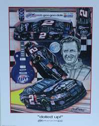 Rusty Wallace " Dolled Up " 2003 Original Sam Bass Print  21" X 27" Rusty Wallace " Dolled Up " 2003 Original Sam Bass Print  21" X 27"