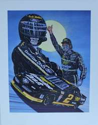 Rusty Wallace " Fly It " Original Numbered Sam Bass Print 18.5 X 23.5 Rusty Wallace " Fly It " Original Numbered Sam Bass Print 18.5 X 23.5