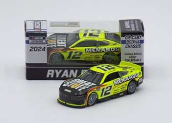 Ryan Blaney 2024 Menards/Great Stuff 1:64 Nascar Diecast Chassis Ryan Blaney, Nascar Diecast, 2024 Nascar Diecast, 1:64 Scale Diecast,