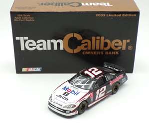 Ryan Newman Autographed 2003 Alltel / Mobil 1 1:24 Team Caliber Owners Series Bank Diecast Ryan Newman Autographed 2003 Alltel / Mobil 1 1:24 Team Caliber Owners Series Bank Diecast