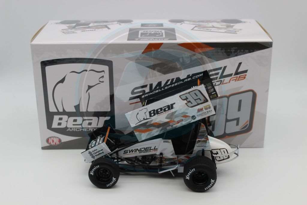 Acme 1/18 #39 Sammy Swindell Bear Archery high quality Swindell Speed Lab Sprint Car