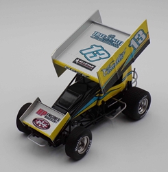 ** Top Fin Damaged See Pictures ** Justin Peck 2022 Buch Motorsports #13 1:18 Sprint Car Diecast ** Top Fin Damaged See Pictures ** Justin Peck 2022 Buch Motorsports #13 1:18 Sprint Car Diecast