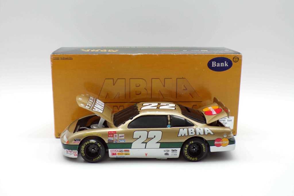 Ward Burton 1997 MBNA Gold 1 24 Nascar Diecast Bank