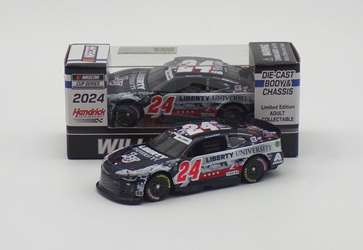 William Byron 2024 Liberty University Patriotic 1:64 Nascar Diecast Chassis - FOIL NUMBER DIECAST William Byron, Nascar Diecast, 2024 Nascar Diecast, 1:64 Scale Diecast Chassis